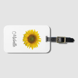 Etiqueta Para Maletas Jardín Botánico Rustic Sunflower