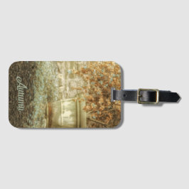 Etiqueta Para Maletas Jardín de otoño rústico