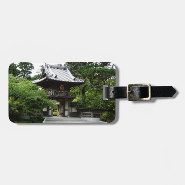 Etiqueta Para Maletas Jardín de té japonés en San Francisco (Frente Horizontal)