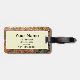 Etiqueta Para Maletas Jardín Florido,Vincent van Gogh.