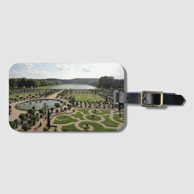 Etiqueta Para Maletas Jardines de Versalles, Francia (Anverso horizontal)