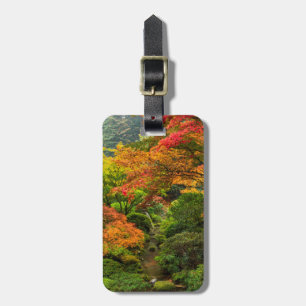 Etiqueta Para Maletas Jardines Japoneses en Otoño en Portland, Oregon 2