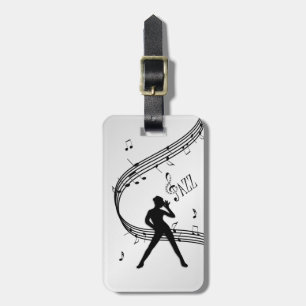 Etiqueta Para Maletas Jazz Dance Silver