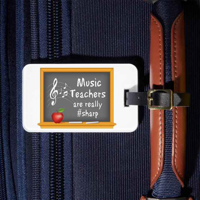 Etiqueta Para Maletas Jazz Up Your Travel Gear (Strike up the band for Music Teachers are really sharp!)