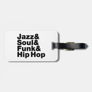 Etiqueta Para Maletas Jazz y Soul y Funk & Hip Hop
