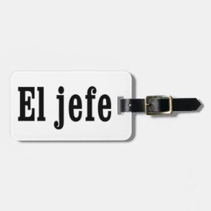 Etiqueta Para Maletas Jefe del EL "Boss "