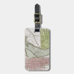ETIQUETA PARA MALETAS JEFFERSONVILLE, INDIANA: MAPA