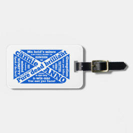 Etiqueta Para Maletas Jerga y frases escocesas