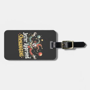Etiqueta Para Maletas Jester Aprobó Shenanigans Circus Clown