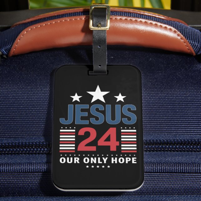 Etiqueta Para Maletas Jesucristo 2024 Presidente Elección política de EE (Anverso In situ 2)