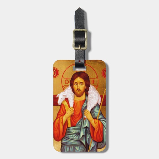 Etiqueta Para Maletas Jesús buscador de ovejas perdidas (Frente Vertical)