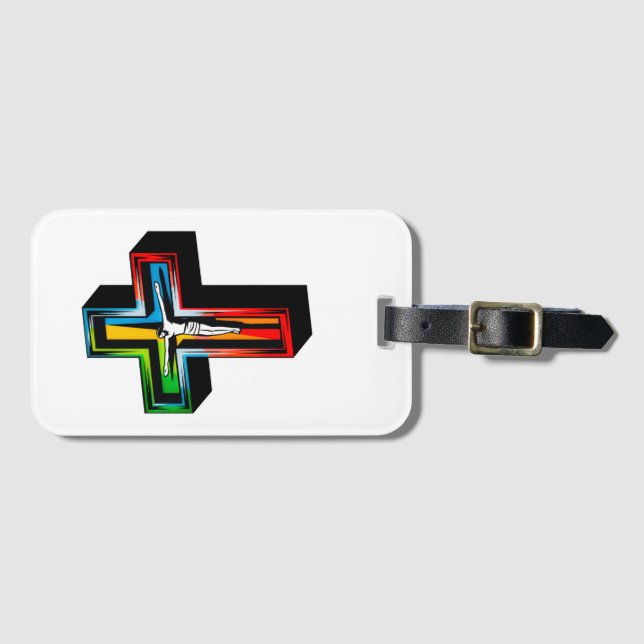 Etiqueta Para Maletas Jesus Christus  (Anverso horizontal)