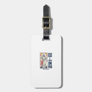 Etiqueta Para Maletas Jesús Confío En Ti Diseño de Camiseta de la Divina