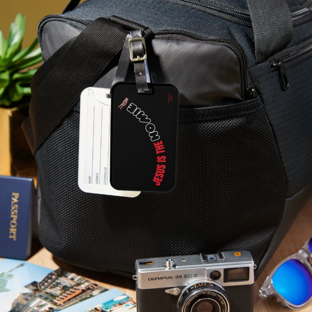 Etiqueta Para Maletas Jesús es homie (Anverso & Reverso)