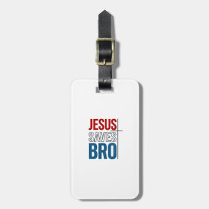 Etiqueta Para Maletas Jesús salva diseño de tipografía cristiana para ca