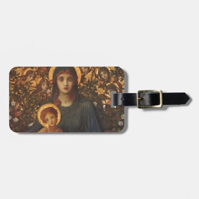 ETIQUETA PARA MALETAS JESUS Y MARY (Frente Horizontal)