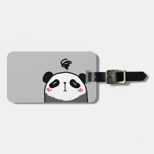 Etiqueta Para Maletas Jet Lag Panda (Frente Horizontal)