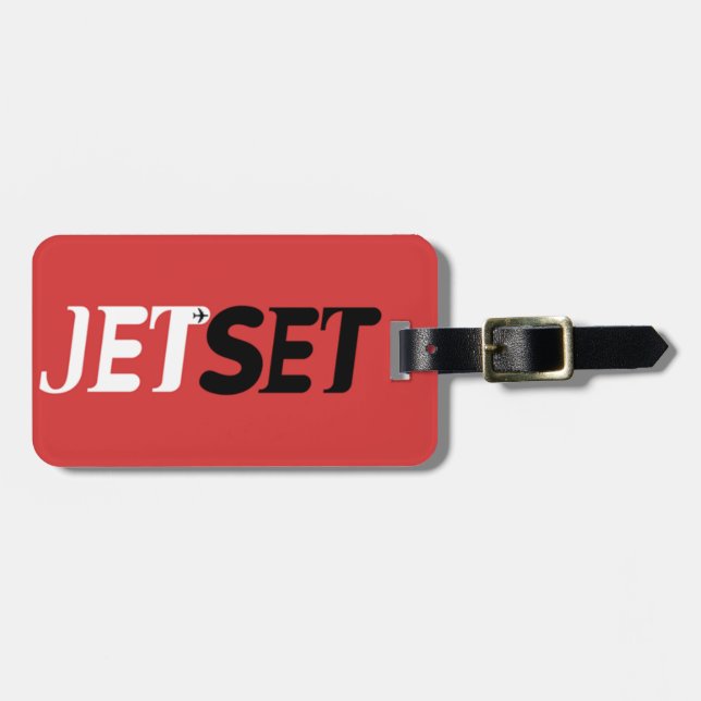 Etiqueta Para Maletas Jet Set Viajes (Frente Horizontal)