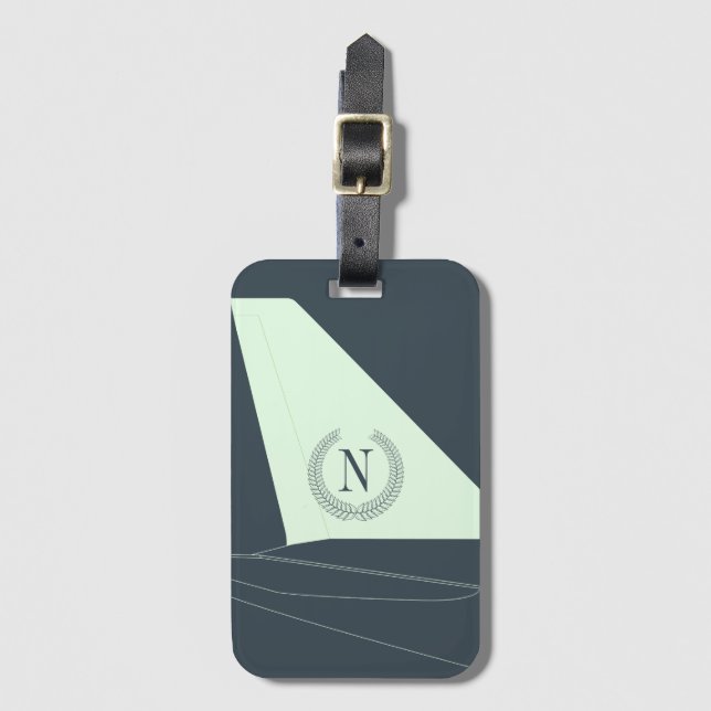 Etiqueta Para Maletas Jet-Setter (Anverso vertical)