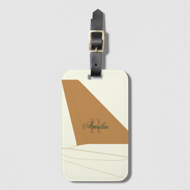 Etiqueta Para Maletas Jet-Setter (Anverso vertical)