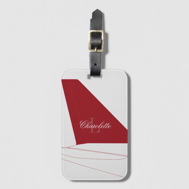 Etiqueta Para Maletas Jet-Setter (Anverso vertical)