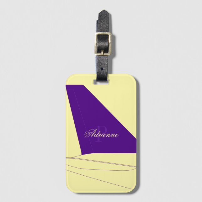 Etiqueta Para Maletas Jet-Setter (Anverso vertical)