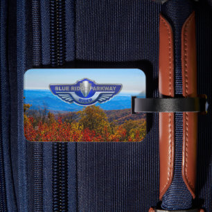 Etiqueta Para Maletas Jinete de Blue Ridge Parkway