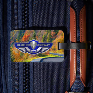 Etiqueta Para Maletas Jinete de Blue Ridge Parkway