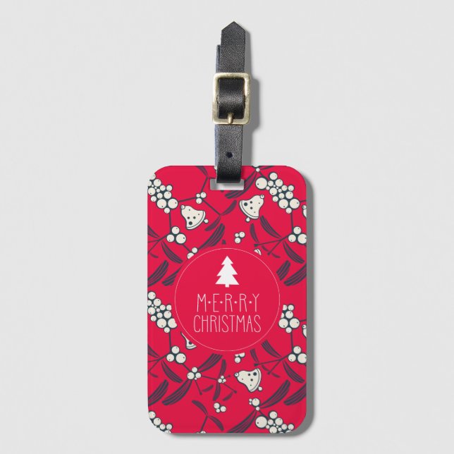 Etiqueta Para Maletas Jingle Bells Joyful Greetings Collection (Anverso vertical)