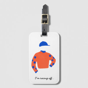 Etiqueta Para Maletas Jockey Silks "Me voy... ".