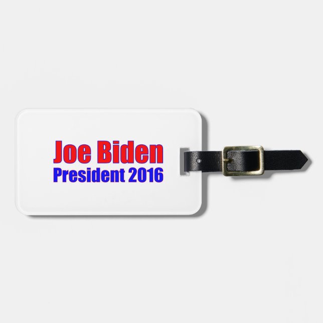 Etiqueta Para Maletas Joe Biden President 2016 (Frente Horizontal)