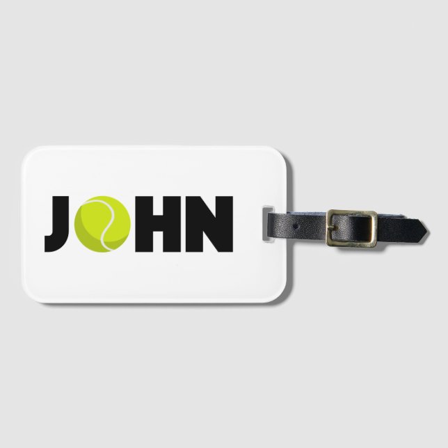 Etiqueta Para Maletas John Tennis (Anverso horizontal)