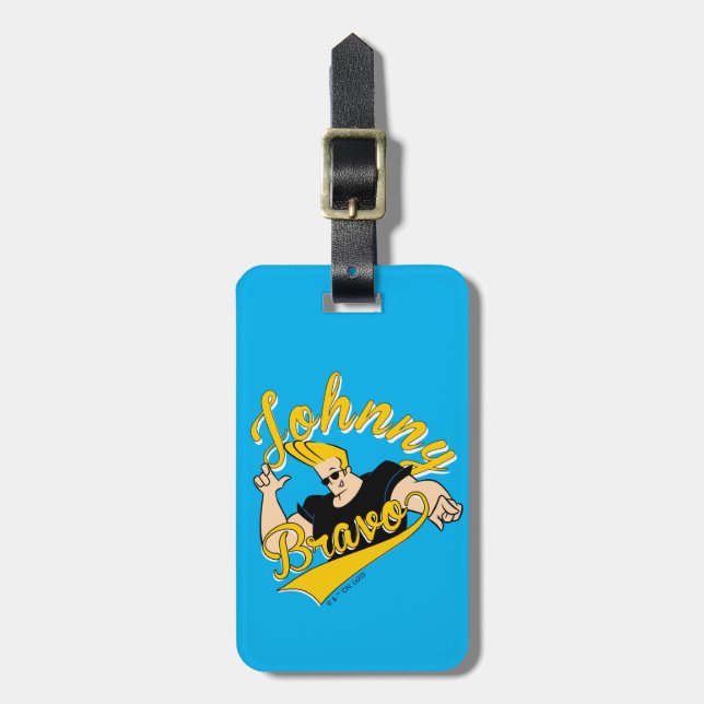 Etiqueta Para Maletas Johnny Bravo Athletic Graphic (Frente Vertical)
