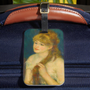 Etiqueta Para Maletas Joven descortezando el pelo de Renoir