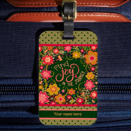 Etiqueta Para Maletas Joy Journey Nombre Personalizado Inespiritividad F