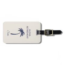 Jubilación Viaje de vacaciones en playa monogramad