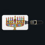Etiqueta Para Maletas Judaica Happy Hanukkah Dreidel Menorah<br><div class="desc">Está viendo la colección Lee Hiller Designs of Home and Office Decor, Apparel, Gifts and Collectibles. Los diseños incluyen la fotografía Lee Hiller y la colección de arte digital de medios mixtos. Puedes ver su fotografía de la naturaleza en http://HikeOurPlanet.com/ y seguir su blog de senderismo dentro del Parque Nacional...</div>