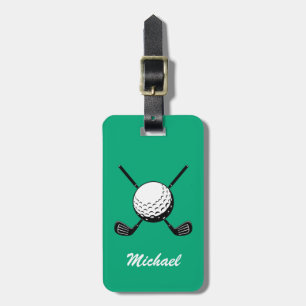 Etiqueta Para Maletas Jugador de golf de nombre personalizado Golfer Gol
