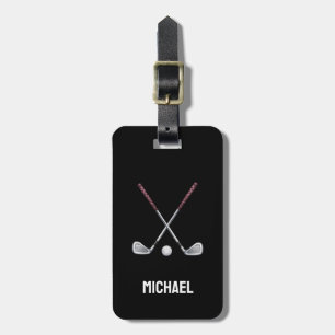 Etiqueta Para Maletas Jugador de palos de bolas de golf personalizado