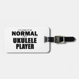 Etiqueta Para Maletas Jugador de Ukulele Normal