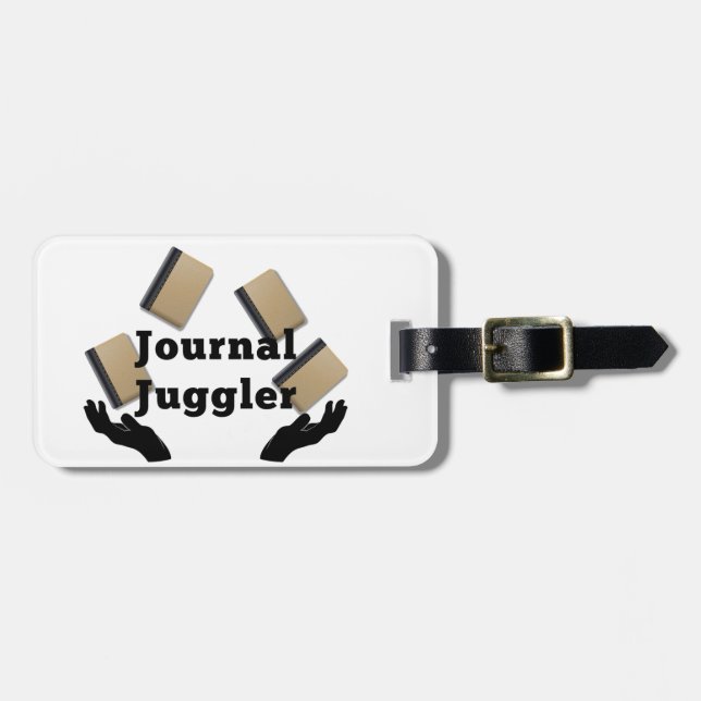 Etiqueta Para Maletas Juggler de Journal (Frente Horizontal)