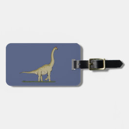 Etiqueta Para Maletas Jurásico Dinosaurio Brachiosauro