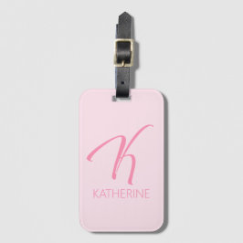 Etiqueta Para Maletas K Monograma personalizado