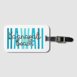 Etiqueta Para Maletas Ka'anapali Beach Hawaii (Océano)