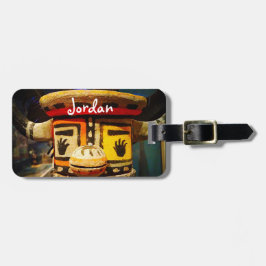 Etiqueta Para Maletas Kachina Doll Wood Face Foto Nombre personalizado C