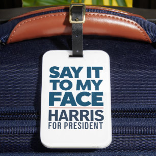 Etiqueta Para Maletas Kamala Harris 2024 Dímelo En Mi Cara