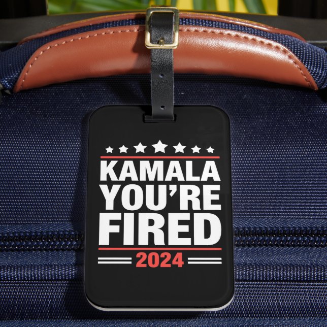 Etiqueta Para Maletas Kamala te despiden Kamala Harris 2024 (Anverso In situ 2)