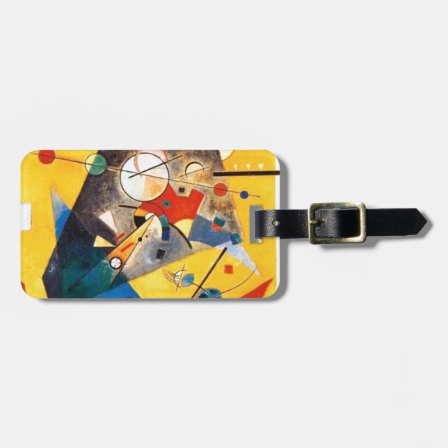 Etiqueta Para Maletas Kandinsky Armonía silenciosa Resumen Arte (Frente Horizontal)