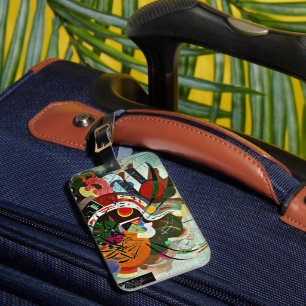 Etiqueta Para Maletas Kandinsky - Curva Dominante