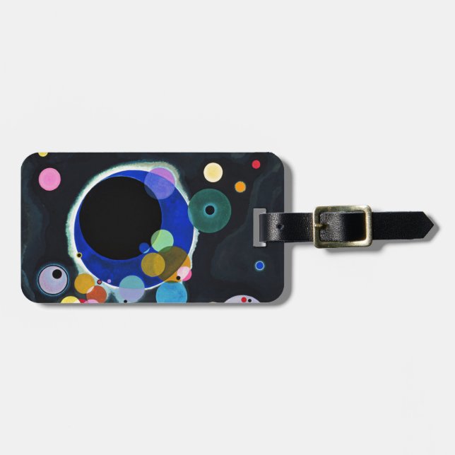 Etiqueta Para Maletas Kandinsky Varios Círculos Artísticos (Frente Horizontal)